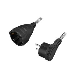 Prelungitor PRELUNGITOR LOGILINK, Schuko x 1, conectare prin Schuko (T), cablu 3 m, 16 A, fara protectie, negru, "LPS104" (timbru verde 0.18 lei)
