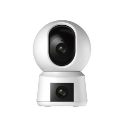 Camera de supraveghere Camera supraveghere Arenti, 3MP + 3MP dual lens, mini, wireless 2.4 GHz, 5 GHz, , night vision 10m, audio bidirectional, supraveghere simultana a 2 zone, compatibil Alexa si Google Assistant, "P3TT" (timbru verde 0.8 lei)
