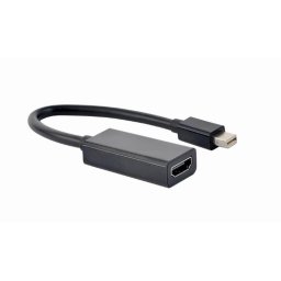 ADAPTOR video GEMBIRD, Mini-DisplayPort (T) la HDMI (M), rezolutie maxima 4K (3840 x 2160) la 30Hz, black, "A-mDPM-HDMIF4K-01" (timbru verde 0.08 lei)