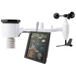 Statie meteo profesionala GoGEN ME 3700, viteza, directia si rafalele vantului, senzor ploaie, Wi-Fi 100 metri, color
