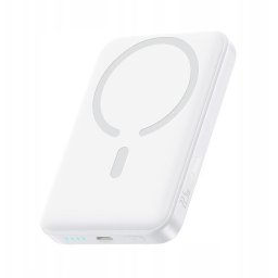 Baterie externa EnerFill FM11 Ultra, 22.5W, Incarcare Wireless 15W, USB-C, Cablu USB-C inclus, Alb