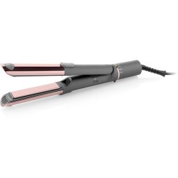 Placa de par ETA ETA132390000 Fenité Exclusive 2-in-1 Hair Straightener and Curler, 1700 W, Grey/Pink