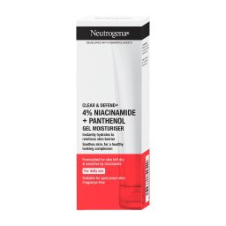 Neutrogena Clear & Defend+ 4% Niacinamide + Panthenol Gel Moisturizer 50 ml