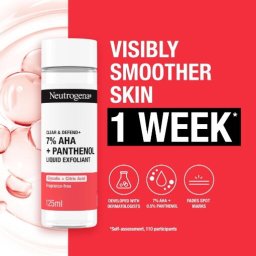 Neutrogena Clear & Defend+ 7% AHA + Panthenol Liquid Exfoliant 125 ml