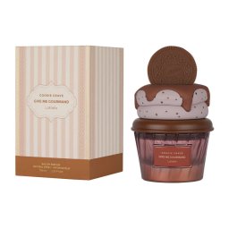 Lattafa Cookie Crave Give Me Gourmand - Apă de parfum (EDP) - Categorie olfactivă: Gourmand (oriental-vanilla) - Note vârf: Cacao, Unt - Note mijloc: Biscuite, Lapte, Zahăr - Note bază: Vanilie, Frișcă, Santal