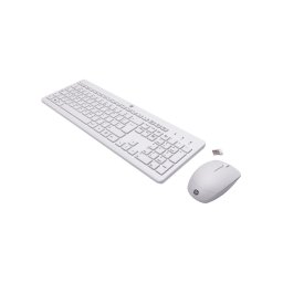 Tastatura Kit Wireless Tastatura + Mouse Alb