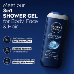Nivea Men Fresh Kick Shower Gel 250 ml