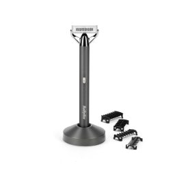 Aparat de tuns Aparat De Ras Electric Aparat De Tuns Pentru Barba Si Corp, Lame De Precizie Ultra-Ascutite, Lama Flexibila La 50°, 4 Piepteni De 1-5 Mm, Baterie Litiu-Ion Fara Fir, 100% Impermeabil