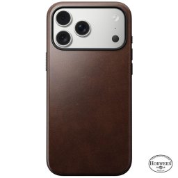 Husa piele Nomad Modern Leather Case Horween pentru iPhone 17 Pro Max, rustic brown