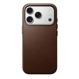 Husa piele Nomad Traditional Leather Case pentru iPhone 17 Pro, culoare maro
