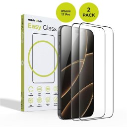 Sticla securizata Mobile Origin EasyGlass pentru iPhone 17 Pro, set 2 bucati