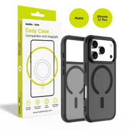Husa Husă telefon Mobile Origin Hybrid MagSafe 17 Pro pentru iPhone 17 Pro, matte black, design elegant – Negru