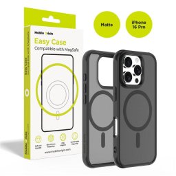 Husa Husă telefon Mobile Origin Hybrid MagSafe 16 Pro pentru iPhone 16 Pro, matte black, design elegant – Negru