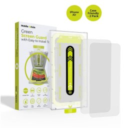 Folie Mobile Origin Screen Guard case friendly pentru iPhone Air, aplicator inclus, set 2 bucati