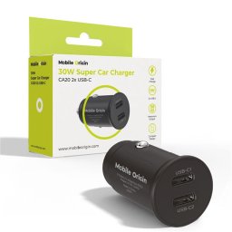 Incarcator auto Mobile Origin CA20 Super Car Charger, 30W, 2x USB-C