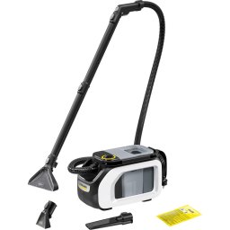 Aspirator cu spalare prin injectie-extractie SE 3 Compact Floor, 500 W, rezervor apa curata/murdara 1,7/2,9 l, duze injectie-extractie covoare/de mana/spatii inguste, detergent 100 ml, 1.081-533.0, alb