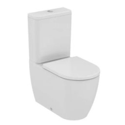 Set vas wc BTW Ideal Standard Ellisse Rimless cu capac soft close, alb