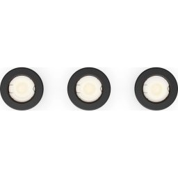 Philips - Set 3x spot încastrat PERIDOT 1xGU10/7W/230V negru
