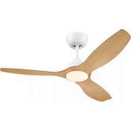 Philips OLAS ventilator de tavan cu LED dimabil, 24W/230V, diametru 132 cm, alb/maro + telecomandă