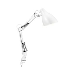 Lampă de birou cu clemă Osram DESK LINE 1xE27/11W/230V, albă
