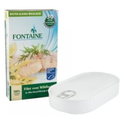 File din Somon Salbatic in Sos BIO cu Miere si Mustar 200 g, Fontaine