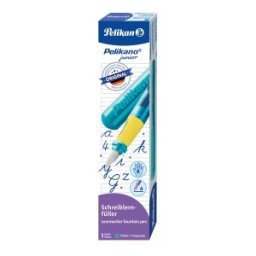 Stilou Pelikano Junior, Penita A, Grip Ergonomic, pentru Dreptaci, Turcoaz, in Cutie de Carton
