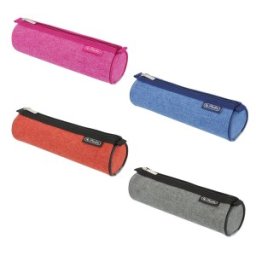 Penar Tip Etui Rotund Bicolor, Mix Fete / Baieti, 4 Culori Asortate