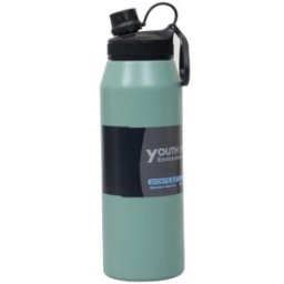 Termos Youth Sports, cu Interior din Inox, Capacitate 1 l, Verde