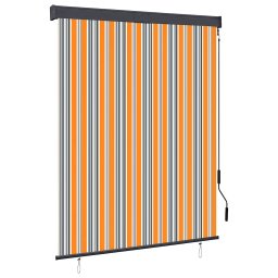 Jaluzea tip rulou de exterior, galben si albastru, 140 x 250 cm GartenMobel Dekor