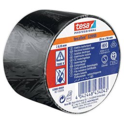 Banda izolatoare Tesa neagra 50 mm x 25 m pentru izolatii electrice