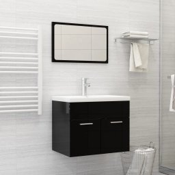 Chiuveta încorporata cu robinet, alb, 61x39x18 cm, ceramica GartenMobel Dekor