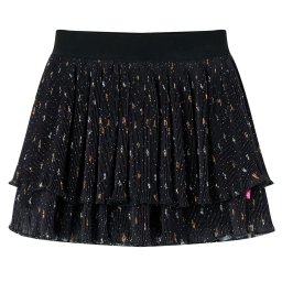 Fusta pentru copii cu volane, negru, 128 GartenMobel Dekor