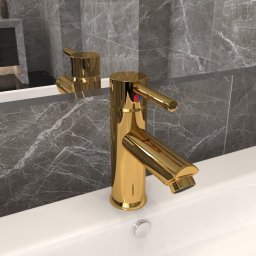 Robinet chiuveta de baie, auriu, 130x176 mm GartenMobel Dekor