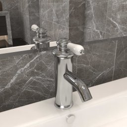 Robinet chiuveta de baie, argintiu, 130x180 mm GartenMobel Dekor