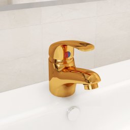 Baterie mixer de chiuveta, auriu, 13x10 cm GartenMobel Dekor