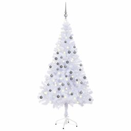 Brad de Craciun pre-iluminat cu globuri, 120 cm, 230 ramuri GartenMobel Dekor