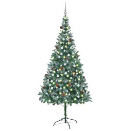 Brad Craciun artificial pre-iluminat globuri/conuri pin 210 cm GartenMobel Dekor