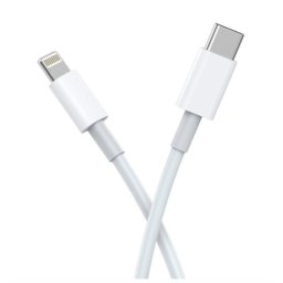 Cablu de date/incarcare USB Type C to Lightning lungime 2 metri ALB