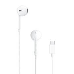 Casti In-Ear AirPods cu Fir Albe USB Type C