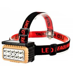 Lanterna de cap LY 806 cu panou solar si 10 leduri