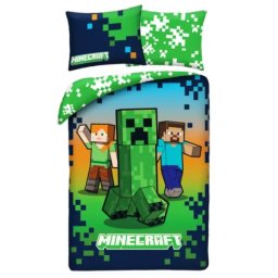 Minecraft: Set lenjerie de pat - 140 x 200 cm, 70 x 90 cm