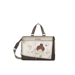 Servietă mare Anekke pentru laptop și documente, maro, colecția Sophia, 42806-116