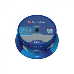 BD-R VERBATIM 25GB, VITEZA 6X, SET 25 BUC, 43837