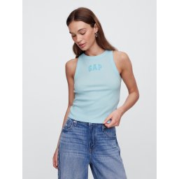 GAP Ribbed Tank Top with Logo - Women's