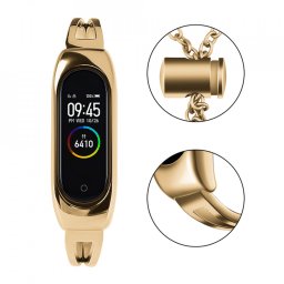 Bratara din metal pentru Xiaomi Mi Band 6 / 5 / 4 / 3 gold