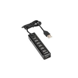UGO USB HUB 7-Port USB 2.0, active, on/off, black