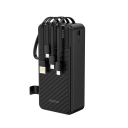 Baterie externa K11 Max 30000mAh Built-in Cables - Black