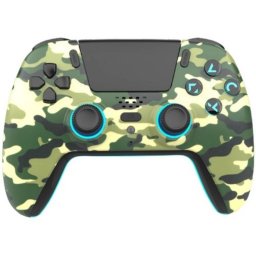 Freaks and Geeks – PS5 Controler wireless cu LED - Camuflaj verde