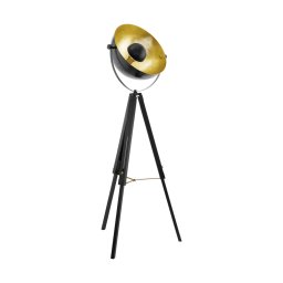 Lampadar Covaleda 49618, negru/auriu, D:55cm, H:164cm