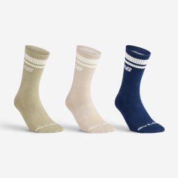 Set x 3 perechi șosete sport lungi NB kaki bej albastru adulți